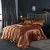2021 Popular Customized Logo King Size Silky Satin 4pcs Luxury Bedding Duvet Cover Set