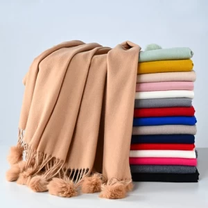 2021Latest Fashion Wool Cashmere Scarves Hotsale Winter Women Pashmina High Quality Plain Other Scarf With Tassel Shawl