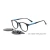 Import 2024 Customized Logo Magnetic Clip-on Acetate Optical Eyeglasses Eyewear Frame with Polarized Sunglasses Lenses from China