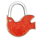 2024 New Bag Gifts bird Shaped Metal Magnetic Purse Hook Bag Hanger Holder Organizer Portable Foldable Table Handbag Holder
