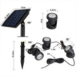 20LED Garden Spot Pond Light Spotlight Waterproof IP68 Solar Underwater Pool Light