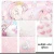 Import 20x34cm  6pcs/set Unicorn Cartoon Printed Pink Synthetic Vinyl Leather Set 86969 from China