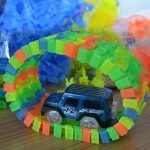 220 pcs DIY Magic Track,glowing track car toy