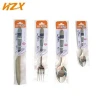 24 pcs cutlery set with box packing / stainless steel flatware with decal handle