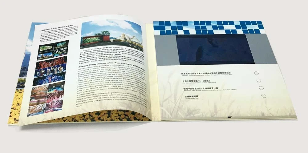 2.4/2.8/4.3/5/7/9/10&quot; HD Display Digital e-Brochure Book Factory Price Direct Supplier High Quality Video Book Invitation Book