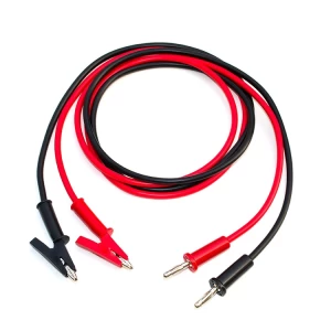 3-5A 1m Alligator Clip Test Lead to Banana Plug Line Cable Black Red