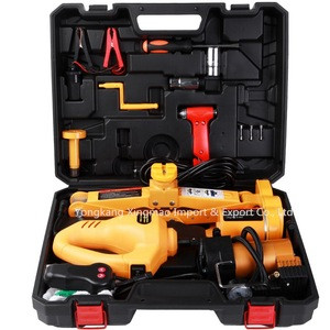 3 in 1 Auto Electrical Jacks 12v 2 Ton Car Electric Scissor Jack and Wrench Tool Quick Repair