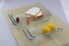 3 L rectangular Microwavable Safe borosilicate glass bakeware/cake baking pan