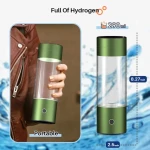3 Mins Makes Rich Hydrogen Water With USB Charge Hydrogen Generator Water Bottle
