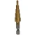 Import 3 pcs Drill Bit HSS Titanium Coated Straight Flute Step Drill Bits Essential Hardware Tool Hex Shank Pagoda3-12/4-12/4-20mm from China