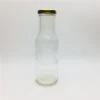 300 ml 12 oz empty soy milk packing juice glass bottles with metal lid
