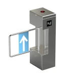 304 Stainless Steel RFID Card Reader Fingerprint Swing Turnstile Factory Price For sale