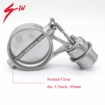 3.5inch SIN Exhaust vacuum valve kit cutout with remote control flaps