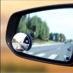 360 degree wide angle adjustable rotation round HD frameless convex car rear view mirror blind spot mirror rear view mirror