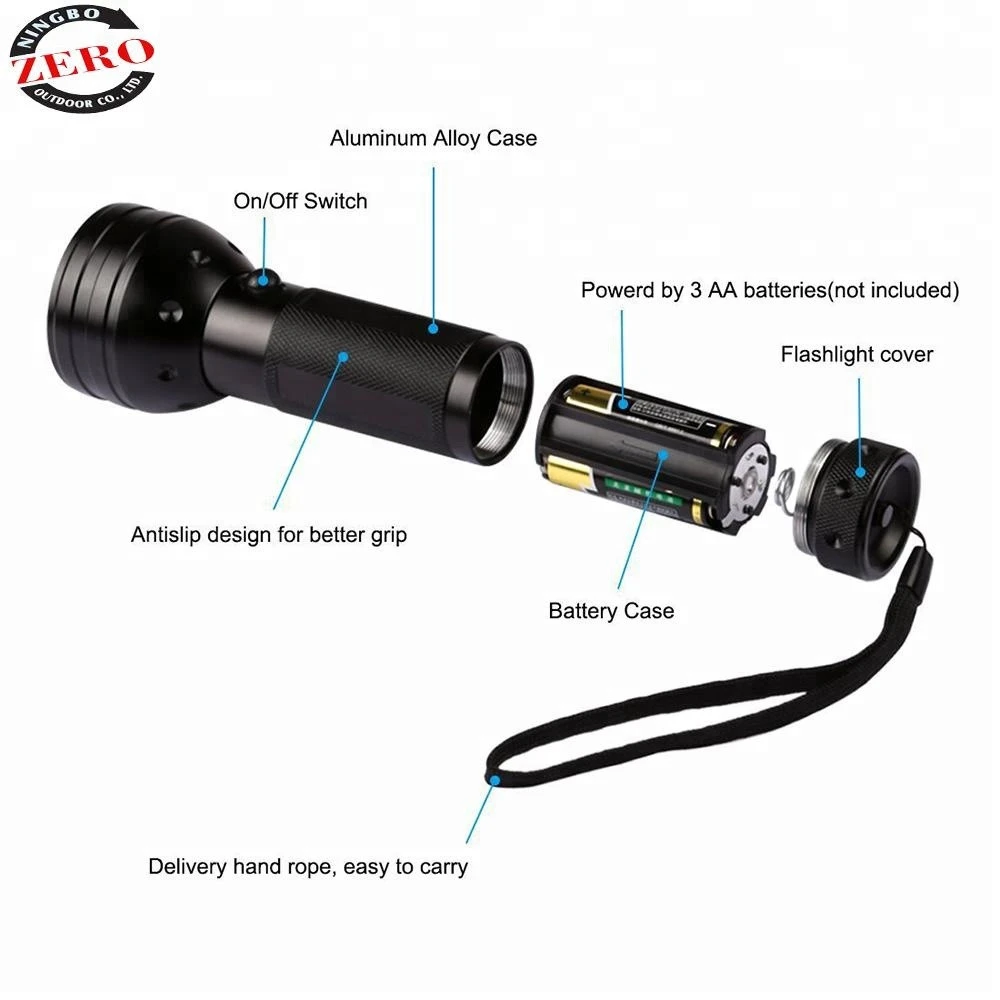 365nm 395nm aluminum laser pointer ultra bright mini torch cheap 51 led uv flashlight
