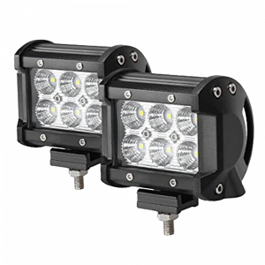 4 Inch 12V 24V Square LED Driving Light Flood Spot Lamp 4x4 SUV ATVs Truck Offroad 18W Work Light bar