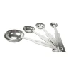 4 Pcs/Set Measuring Cup Stainless Steel Kitchen Measuring Tools Sets Baking Sugar Coffee Graduated Spoons Cooking H261