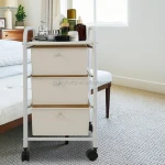 4 tier metal kitchen serving rolling storage organizer trolley utility rolling cart storage cart