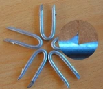 40x4.0 mm Galvanized Mesh fixing U staples