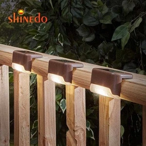 4/8/12Pcs Outdoor Solar Fence Lights LED Solar Path Stair Pathway Fence Light Waterproof Garden Yard Fence Wall Landscape Lamp