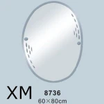 4mm 5mm silver computer crave design bathroom accessory plain simple style creative bath wall mounted glass mirror
