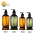 Import 500ml green plastic bottles lotion pump PET bottle Shampoo Empty Plastic Cosmetic Bottle With Pump Dispenser from China
