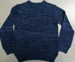50/50cotton/acrylic custom sweater pullover kids sweater color mixed with convex pattern in 7gg
