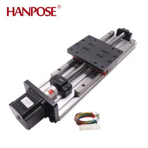 57 nema motor length 200mm High precision HGR double guide ball screw linear module  HPV6 CNC sliding table can be customized