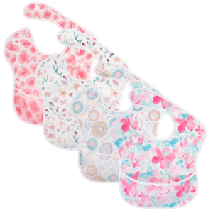 6-24 Months Stain and Odor Resistant Washable Baby Bibs Waterproof