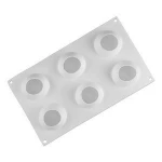 6 Cavities mousse baking mould silicone apple shaped cake mold