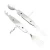 6 in 1 Multi Purpose foldable fork and spoon portable detachable cutlery