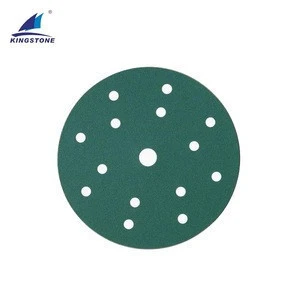 6 inch 150 mm aluminium oxide abrasive sanding disc 15 holes for auto car polishing