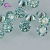 6.5mm 1 carat qualified light blue color loose moissanite gemstone price per carat
