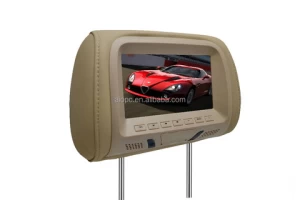 7" 9" Inch USB SD card Car LCD taxi car headrest advertising monitor