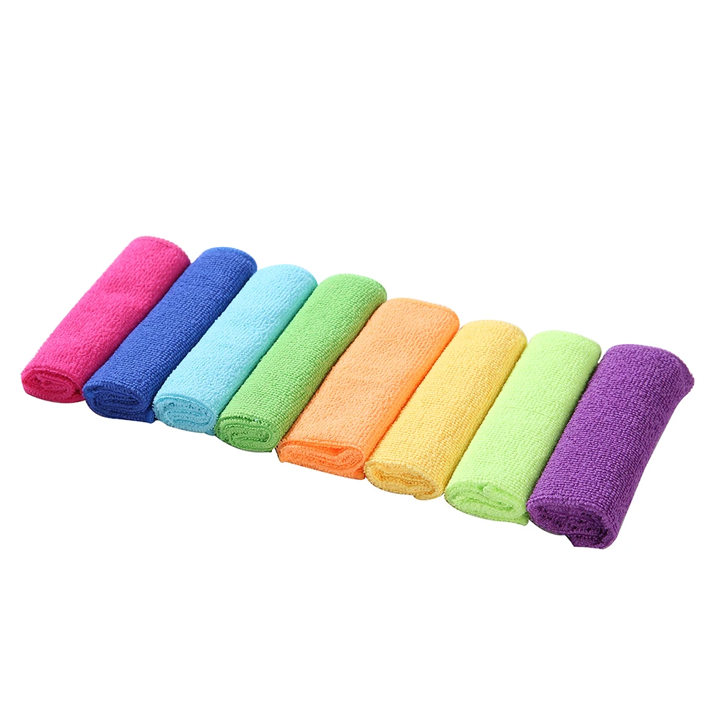 8 PACK Microfiber Car Drying Towel Microfiber Cleaning Towels 30x30cm in polybag