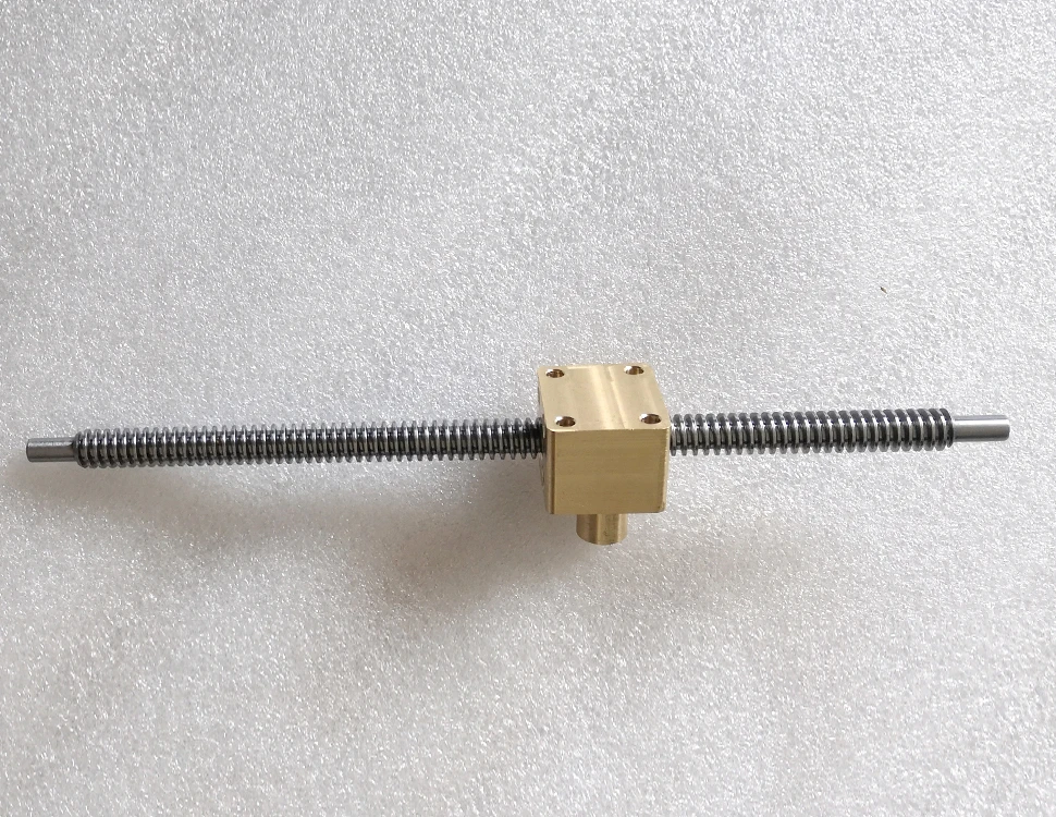 8mm  lead screw with trapezoidal thread and brass nut for 3d printing