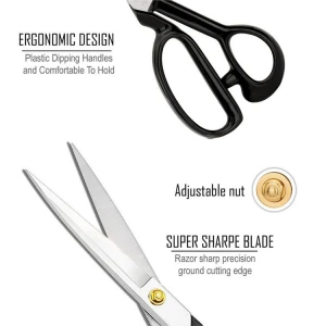 8'"-12" Dressmaker fabric Shears Professional Industrial Series Shears for Fabric, Tailoring