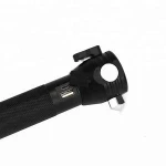 9 in 1 USB rechargeable led flashlight with safety hammer professional emergency lighting solar power led torch light for rescue