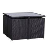 9 Pcs Furniture Sofa Garden Furniture Rattan Sofa Set