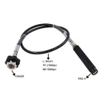 90mm 36" inch  Black Soda Hose with 100mm Extender Sparkling Water Maker Stream Soda Club to External CO2 Tank Direct Adapter