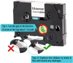 9mm Black on Yellow Label Ribbon Flexible ID Tape TZe FX621 fx621 fx 621 for P-touch CUBE PT-D210 PT-H110 Tag Printer
