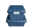 A portable plastic tool box for home maintenance and multifunctional storage case