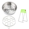 Accessories for Instant  - Stackable Stainless Steel Food Steamer Insert Pans, Vegetable Steamer Basket JS-B002F