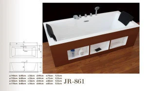 acrylic whirlpool bath tub portable bathtub for adults bathtub mat with pillow