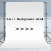 Adjustable 2.6x3M Backdrop Stand Background Support Stand Kit With Carry Bag Clamps Photo Studio Equipment Backdrop Photography