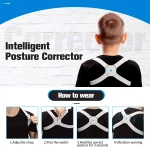 Adjustable Vibrating Tips Brace Corrector Stock Universal Rechargeable Posture Corrector