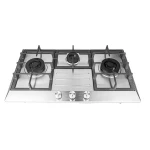 advanced technology amazon stainless steel surface gas stove 3 burner gas hobs cooktop