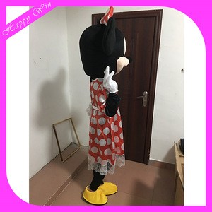 Advertising Minnie walking mascot costume minnie cartoon funny mascot for sale