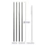 Import AliExpress Hot Sell Bar Drinking Metal Accessories 304 Reusable Stainless Steel Straws for Smoothie from China