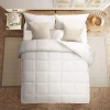 All-Season Hypoallergenic Reversible Down Quilted Comforter Duvet Insert, Comforter white hotel duvet manufacturer